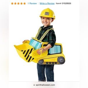 Bulldozer toddler costume